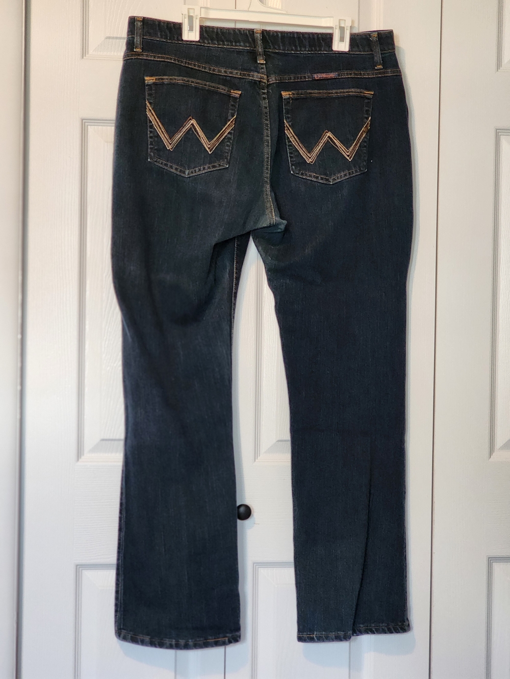 Vintage WRANGLER Q Baby bootcut jeans Plus Size 17/18 34 - Picture 7 of 16